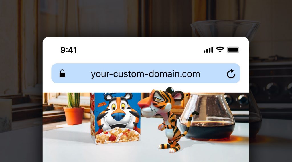Custom domain: webAR on your own website
